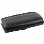 Wholesale Extendable Horizontal Marble Belt Clip Pouch Large 21 Fits iPhone 13 and more (Black)